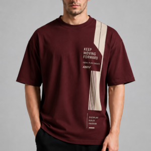 Maroon Design T Shirt