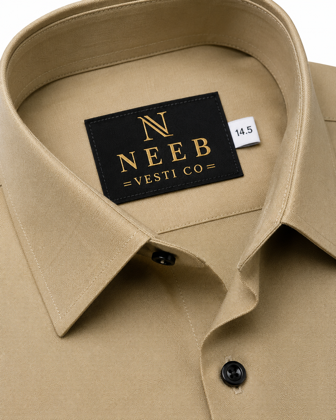 NEEB VESTI CO Premium Beige Formal Shirt – Executive Collection