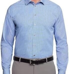 Men's Blue Check Formal Shirt