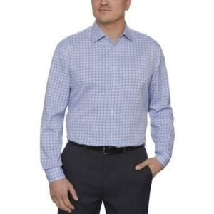 Men's Light Blue Check Formal Shirt