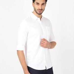Men's Classic White Half Sleeve Shirt