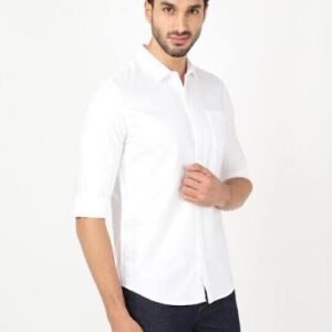 Men's White Business Casual Shirt