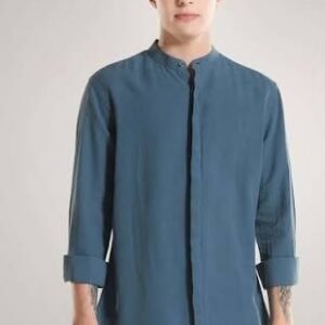 Blue Green Formal Shirt For Men